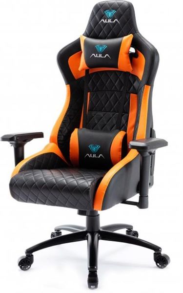 Крісло для геймерів Aula F1031 Gaming Chair Black/Orange (6948391286211) 486025 фото