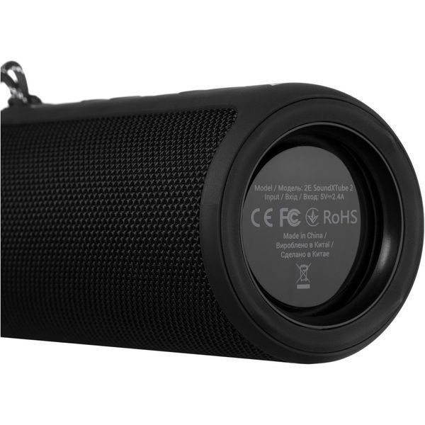 Акустична система 2E SoundXTube TWS MP3 Wireless Waterproof Black (2E-BSSXT2WBK) 553873 фото
