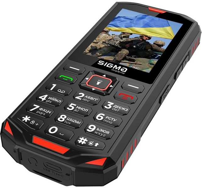 Мобільний телефон Sigma mobile X-treme PA68 Dual Sim Black/Red (4827798466520) 475277 фото