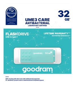 Флеш-накопичувач USB3.2 32GB Goodram UME3 Care Green (UME3-0320CRR11) 369189 фото