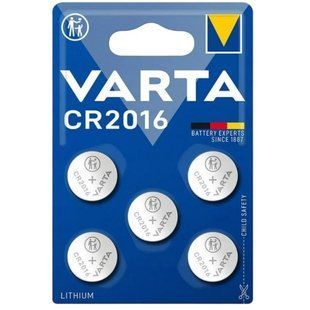 Батарейка Varta CR2016 BL 5 шт. 617990 фото