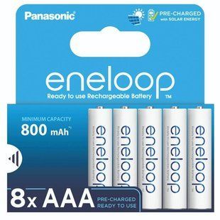 Акумулятори Panasonic Eneloop AAA/HR03 NI-MH 800 mAh BL 8 шт 553042 фото