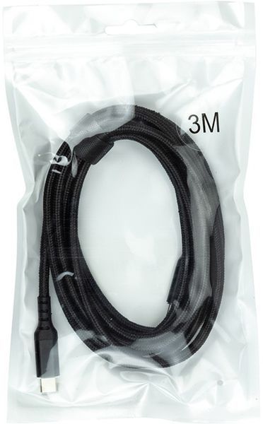 Кабель San Guan USB Type-C - USB Type-C (M/M) PD 60W, 3 м, Black (CA914104) 548144 фото