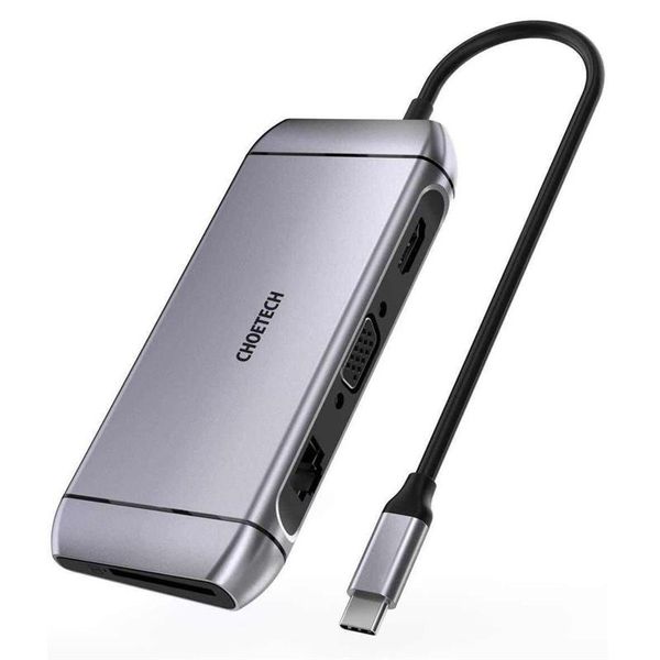 Концентратор Choetech HUB-M15 9 in 1 USB-C Multiport Adapter 464129 фото