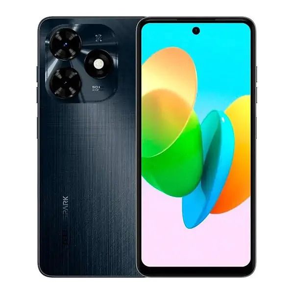 Смартфон Tecno Spark 20C (BG7n) 4/128GB Dual Sim Gravity Black (4894947011740) 485847 фото