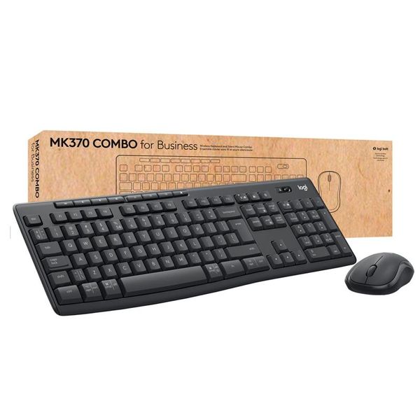 Комплект (клавіатура, мишка) бездротовий Logitech MK370 Black USB (L920-012077) 476755 фото