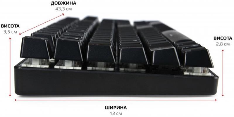 Комплект (клавіатура, мишка) Motospeed CK888 Outemu Red (mtck888mr) Silver/Black USB 370922 фото