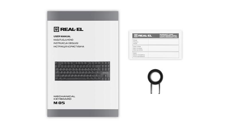 Клавіатура REAL-EL M 05 Grey USB 445055 фото