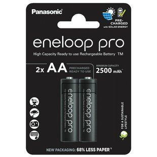 Акумулятори Panasonic Eneloop AA/HR06 NI-MH 2500 mAh BL 2 шт 553053 фото