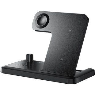 Бездротовий зарядний пристрій Essager Jiecheng 4 in 1 15W Black (EWXZM-JC01-Z) 621699 фото