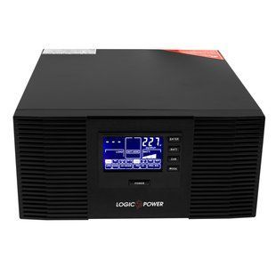 Джерело безперебійного живлення LogicPower LPM-PSW-1500VA (1050 Вт), Lin.int., AVR, 2 x евро, метал 270632 фото