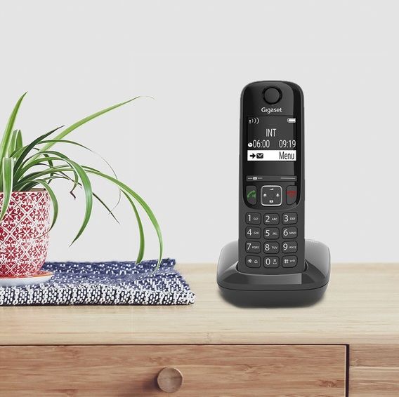 Радiотелефон DECT Gigaset AS690 Black (S30852-H2816-S301) 463150 фото