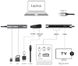 Док-станція ProLogix (PR-WUC-105B) 7 in 1 USB3.1 Type C to HDMI+2*USB3.0+PD+Lan+TF+SD 396707 фото 6