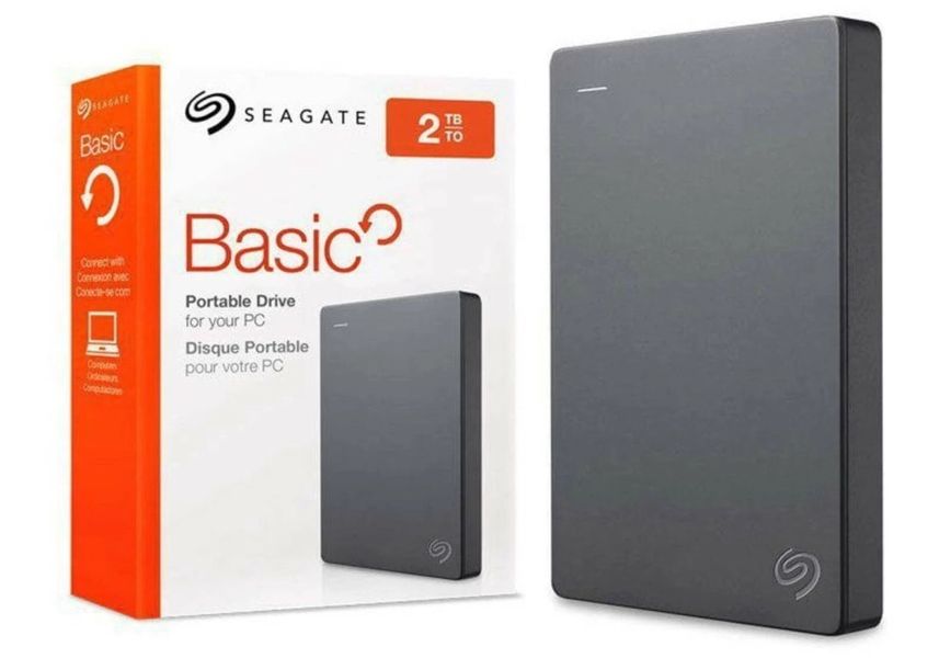 Зовнішній жорсткий диск 2.5" USB 2.0TB Seagate Bacis Black (STJL2000400) 280857 фото