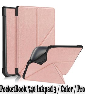 Чохол-книжка BeCover Ultra Slim Origami для PocketBook 740 Inkpad 3/Color/Pro Rose Gold (707456) 430911 фото