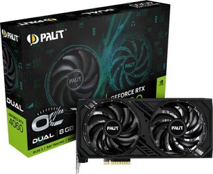 Відеокарта GF RTX 4060 8GB GDDR6 Dual OC Palit (NE64060T19P1-1070D) 469377 фото