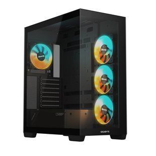 Корпус Gigabyte Aorus C500 Panoramic Stealth Tempered Glass Black без БЖ (GB-C500P ST) 537455 фото