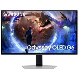 Монiтор Samsung 27" Odyssey G6 LS27DG600 (LS27DG600SIXUA) OLED Silver 360Hz 576922 фото