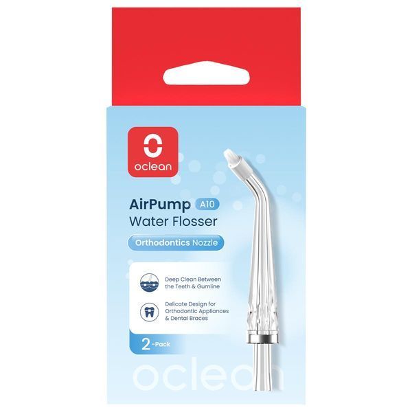 Насадка для іригатора Oclean Nozzle for A10-Orthodontics 2 шт (6970810556131) 558275 фото