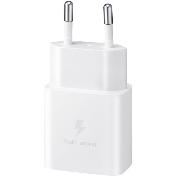 Мережевий зарядний пристрій Samsung EP-T1510X White, 1хUSB Type-C, 15W + кабель USB Type-C (EP-T1510XWEGEU) 514564 фото