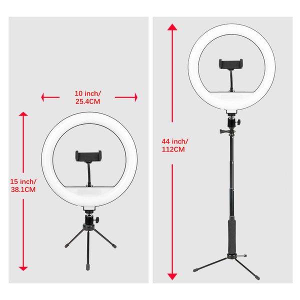 Кільцева USB LED-лампа Zomei ZM261 (kit3) 10" + штатив 0.83 м (ZM261 (kit3)) 508524 фото