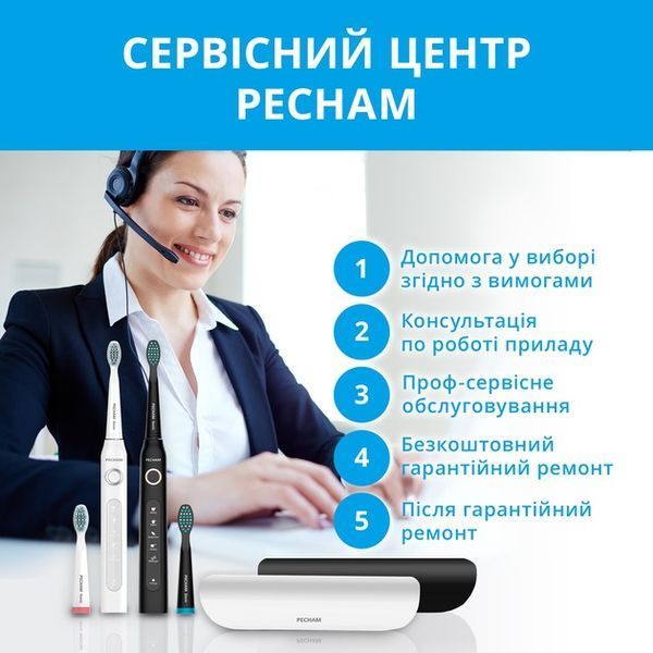 Набір зубних щіток Pecham Black and White Travel Set PC-084 (0290119010100) 522394 фото