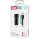 Автомобільний зарядний пристрій XO TZ09 (2USB, 2.4A) Black (6920680873500) + кабель USB Type-C 357415 фото 2
