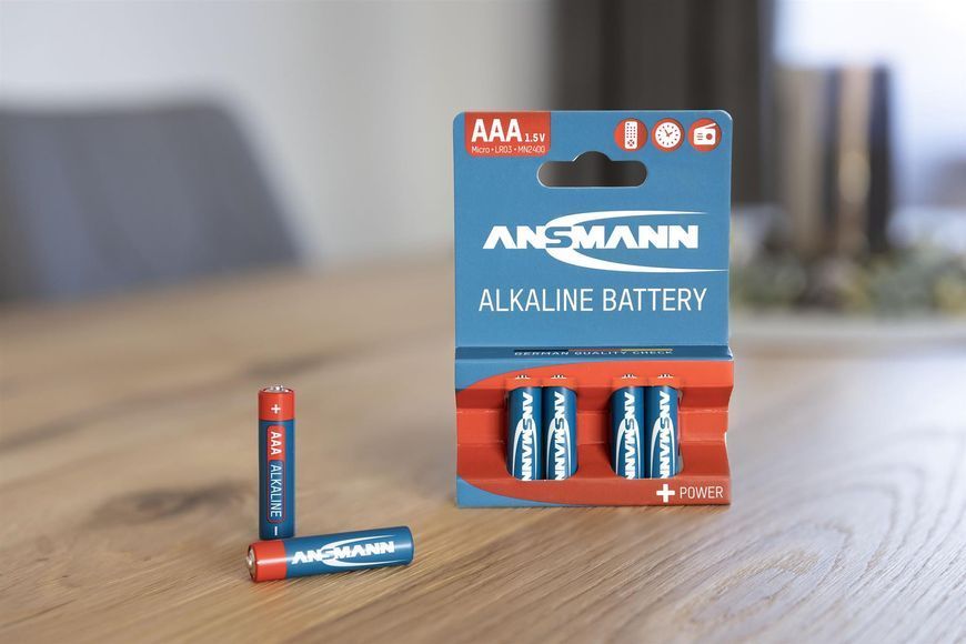 Батарейка Ansmann AAA/LR03 BL 4шт 535956 фото