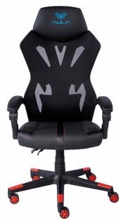 Крісло для геймерів Aula F010 Gaming Chair Black/Red (6948391286228) 486034 фото