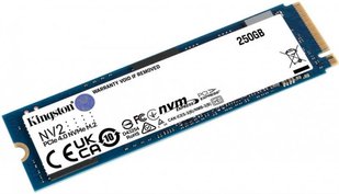 Накопичувач SSD 250GB M.2 NVMe Kingston NV2 M.2 2280 PCIe Gen4.0 x4 (SNV2S/250G) 428251 фото