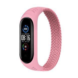 Ремінець BeCover Elastic Nylon Style для Xiaomi Mi Smart Band 5/Mi Smart Band 6 Size L Pink (706163) 364802 фото