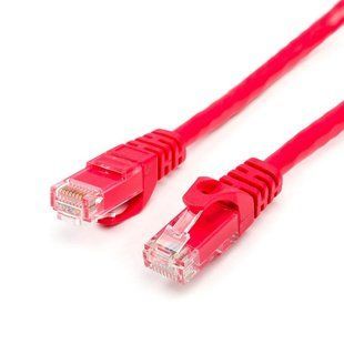 Патч-корд UTP Atcom RJ45, Cat.6, мідь, 3 м, червоний 187049 фото