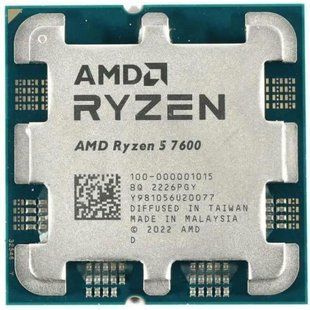 Процесор AMD Ryzen 5 7600 (3.8GHz 32MB 65W AM5) Tray (100-000001015) 478775 фото