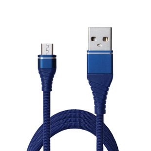 Кабель Grand-X USB - micro USB (M/M), Cu, 2.1 A, 1.2 м, Blue (NM012BL) 248584 фото