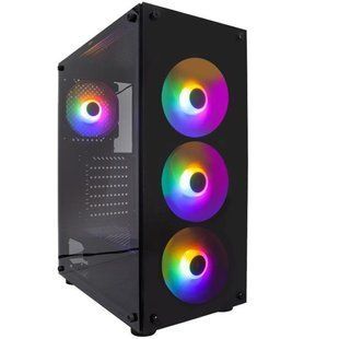 Корпус 1stPlayer V3-B-BK-4F1 Black без БЖ 562598 фото