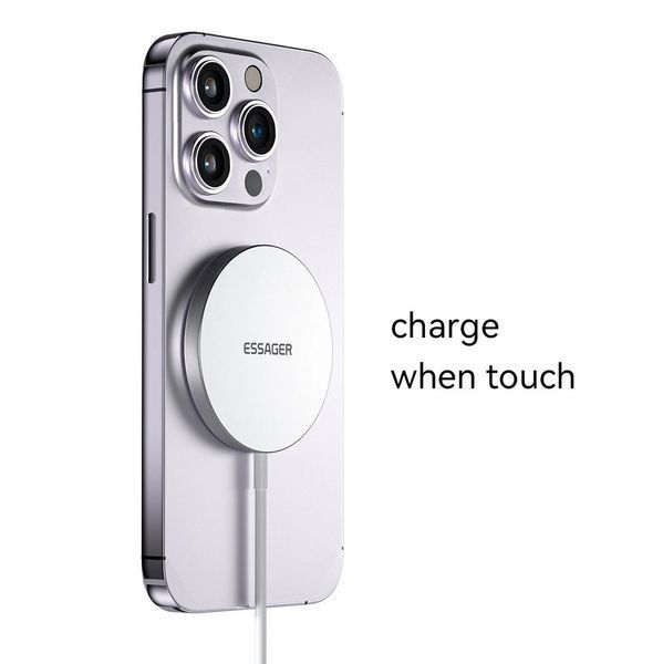 Бездротовий зарядний пристрій Essager YiT 15W White (EWXCX-YT02-Z) 621717 фото