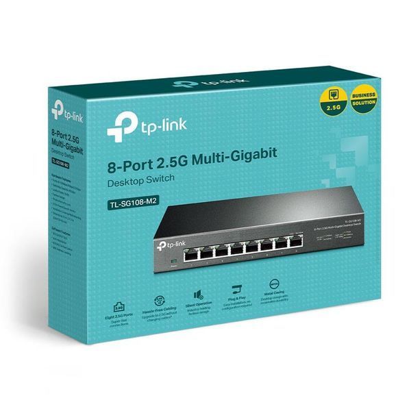 Комутатор TP-Link TL-SG108-M2 (8х2,5GE) 367582 фото