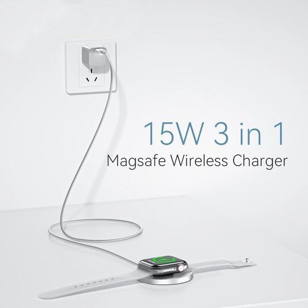 Бездротовий зарядний пристрій Essager YiT 15W White (EWXCX-YT02-Z) 621717 фото