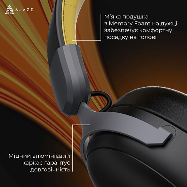 Bluetooth-гарнітура Ajazz AHM08 MAX 3-Mode Black (AHM08-MAX-BGY) 587329 фото