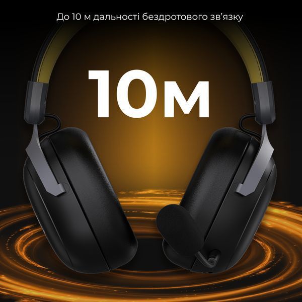 Bluetooth-гарнітура Ajazz AHM08 MAX 3-Mode Black (AHM08-MAX-BGY) 587329 фото