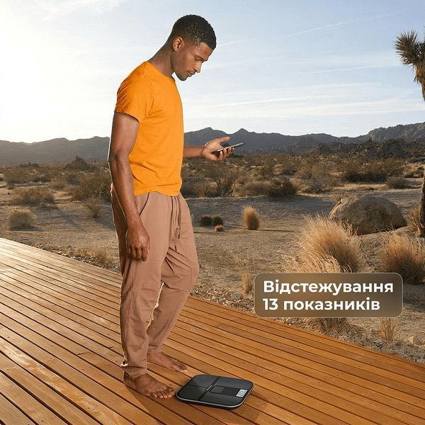 Ваги підлогові RENPHO Elis Solar 2 Smart Body Scale Black (R-A020-BK) 621724 фото