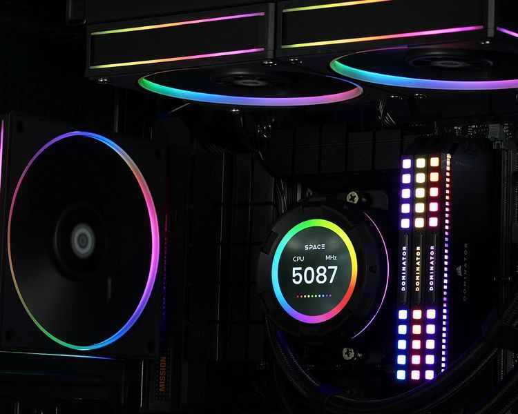 Система водяного охолодження ID-Cooling Space LCD SL360 478787 фото