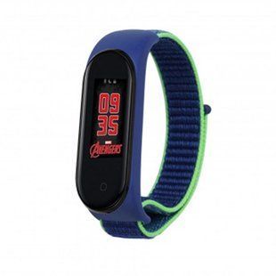 Ремінець BeCover Nylon Style для Xiaomi Mi Smart Band 5/Mi Smart Band 6 Blue/Green (705418) 334014 фото