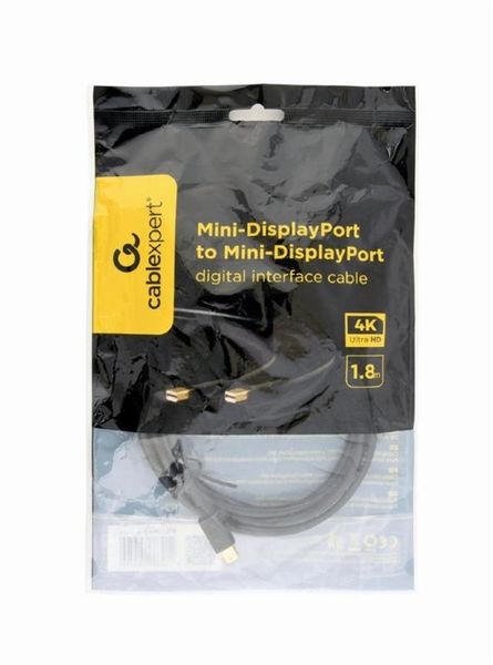 Кабель Cablexpert mini DisplayPort - mini DisplayPort (M/M), 1.8 м, Black (CCP-mDPmDP2-6) 271020 фото