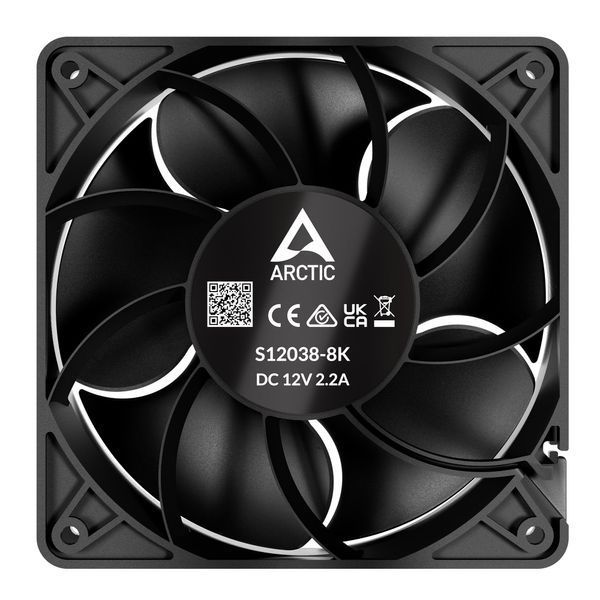 Вентилятор Arctic S12038-8K Black (ACFAN00294A) 541843 фото