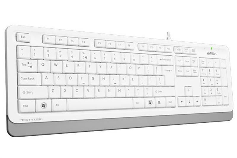 Клавіатура A4Tech FK10 Ukr White 267529 фото