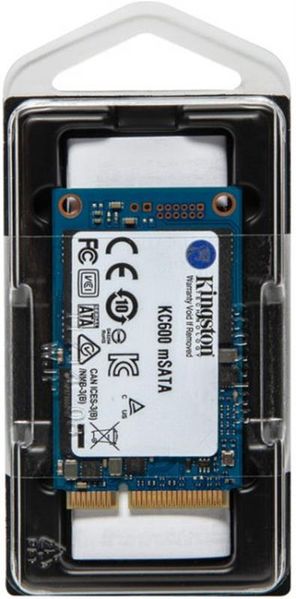 Накопичувач SSD 512GB Kingston KC600 mSATA SATAIII 3D TLC (SKC600MS/512G) 349062 фото