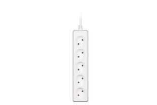 Мережевий подовжувач 2E 5XCEE7/17, 2G*1.0мм, 1.5м, white 461326 фото