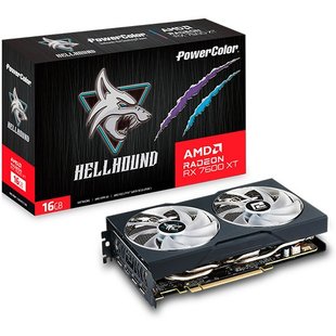 Відеокарта AMD Radeon RX 7600 XT 16GB GDDR6 Hellhound OC PowerColor (RX 7600 XT 16G-L/OC) 491853 фото