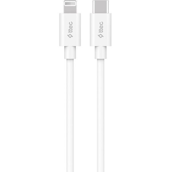 Кабель Ttec USB Type-C - Lightning (M/M), 1.5 м, White (2DKM04B) 333531 фото